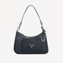 CASTIEL | Schultertasche classic schwarz/silber - frontal