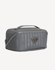 SERVAZ | Necessaire zum Muttertag in elephant grau/silber - seiltich
