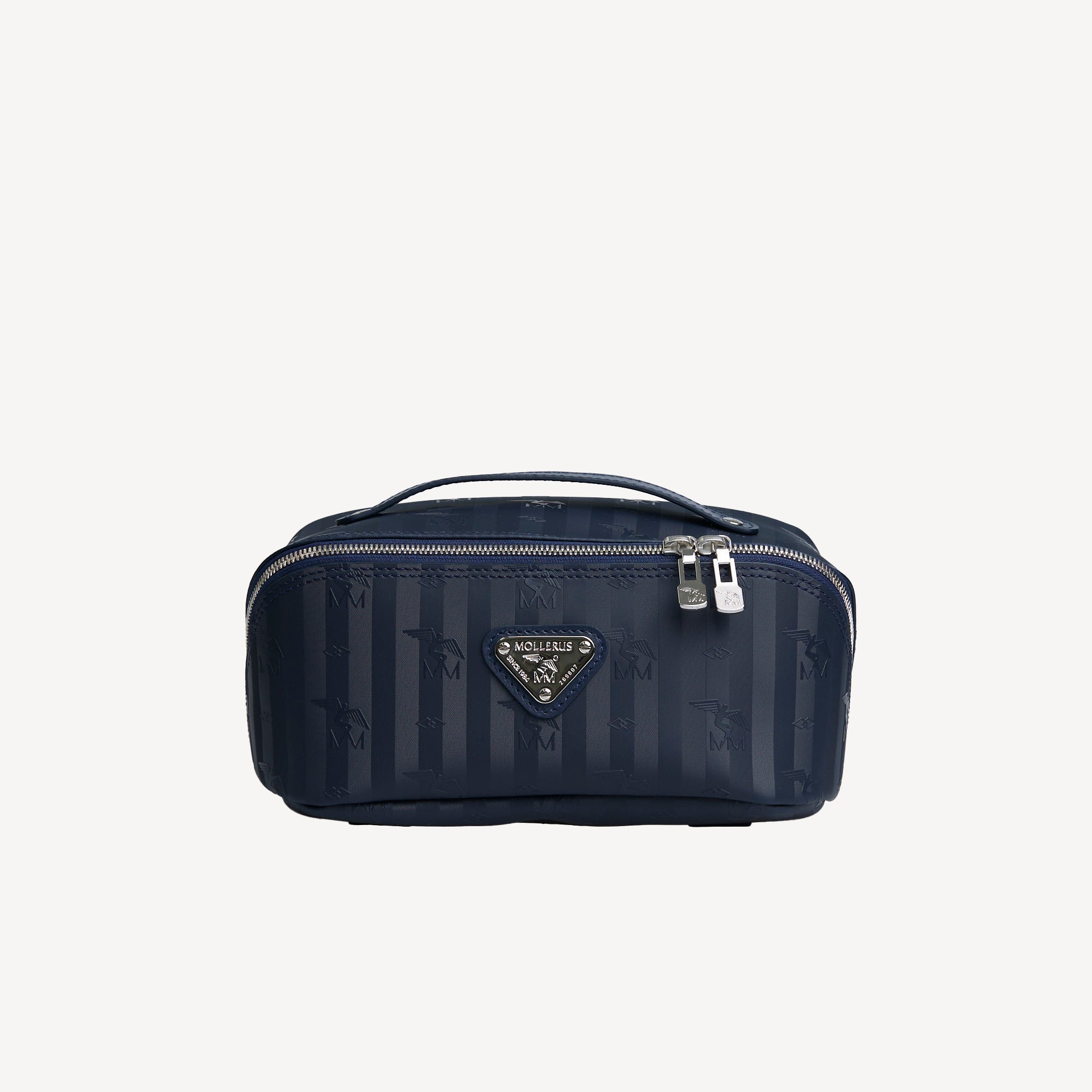 SERVAZ | Necessaire space blau/silber - frontal
