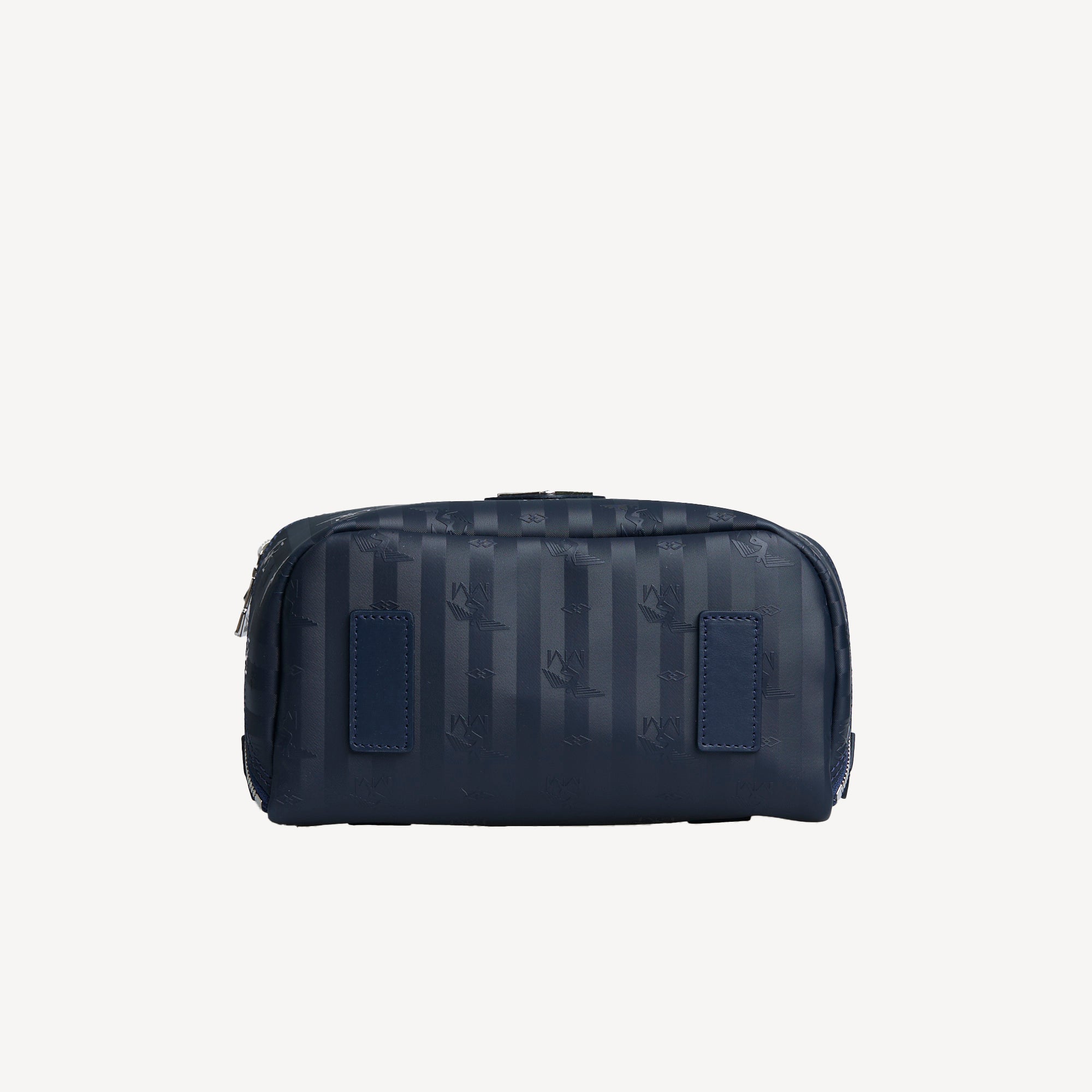 SERVAZ | Necessaire space blau/silber - von hinten
