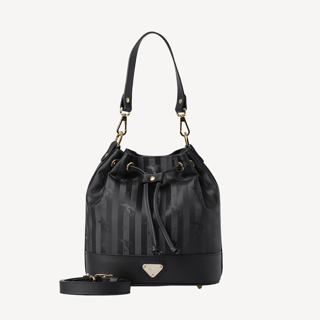 SION | Beuteltasche classic schwarz/gold - frontal