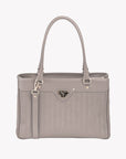 SULZ | Handtasche taupe grau/gold - frontal