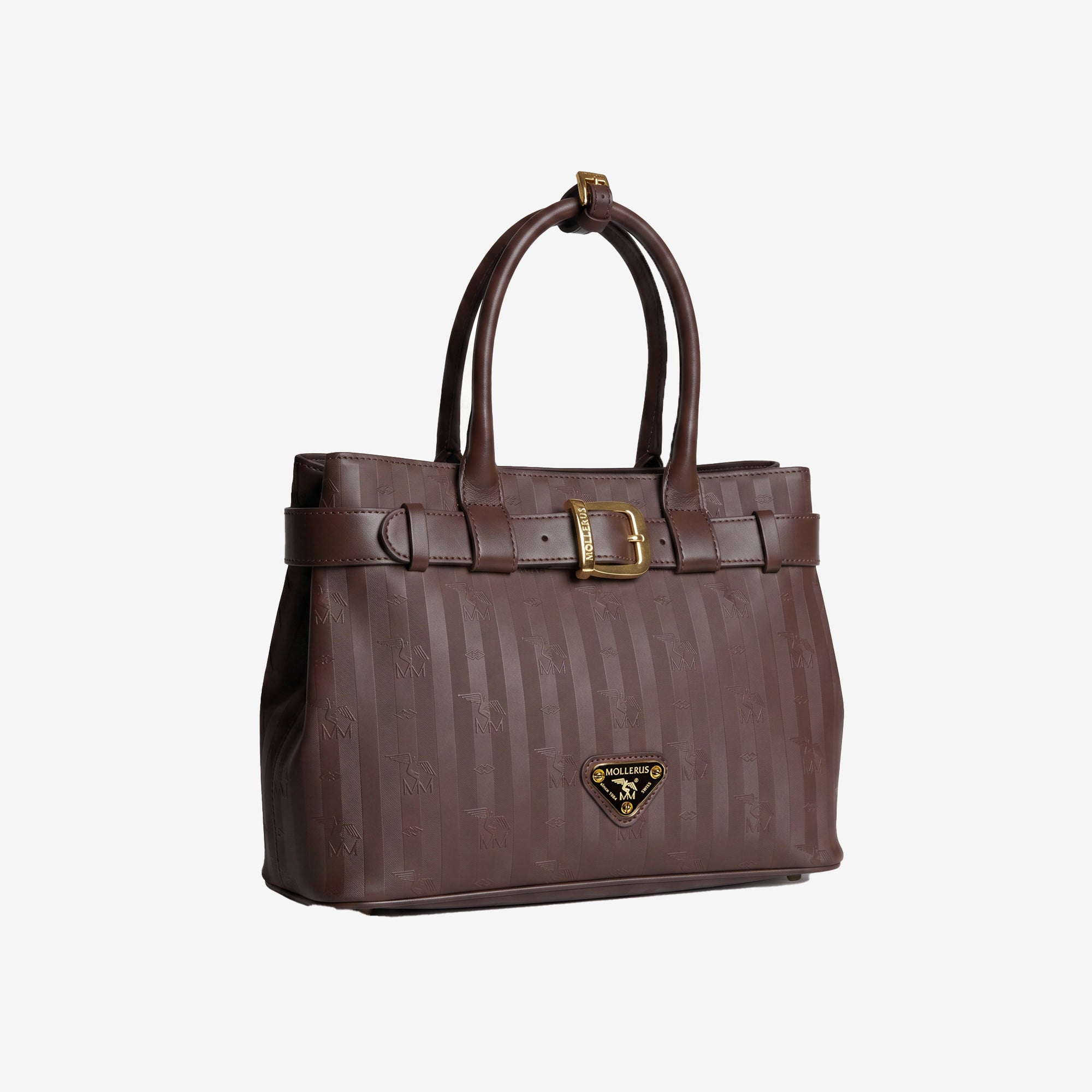 WITTNAU | Handtasche terra braun/gold - seiltich