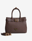 WITTNAU | Handtasche terra braun/gold - frontal