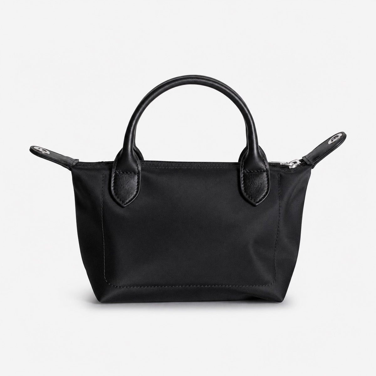 VALS | Umhängetasche Nylon classic schwarz/silber - von hinten