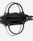 VALS | Umhängetasche Nylon classic schwarz/silber - innen