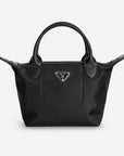 WENGEN | Shopper Nylon classic schwarz/silber - vorne