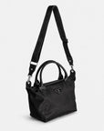 WENGEN | Shopper Nylon classic schwarz/silber - hängend seite