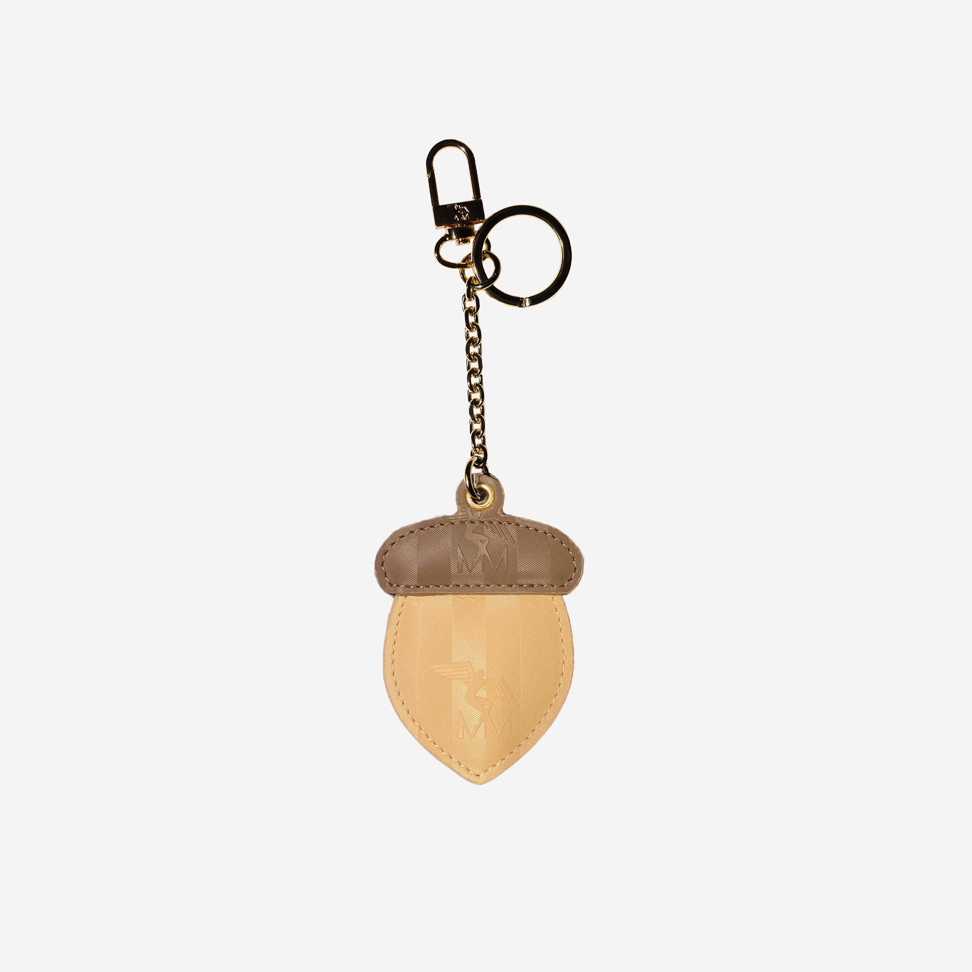 HAZELNUT | Schlüsselanhänger cappuccino beige/terra braun gold