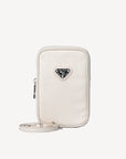 WILDHORN | Handyportemonnaie pearl weiss/silber - frontal