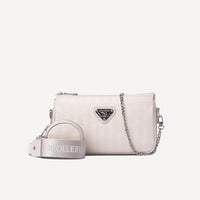 ZELL | Sac à bandoulière pearl blanc/argenté
