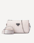 ZELL | Umhängetasche pearl weiss/silber - frontal