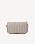 ZELL | Umhängetasche taupe grau/gold - von hinten