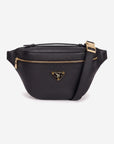 BRIENZ | Gürteltasche Kalbsleder classic schwarz/gold - frontal
