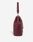 NIESEN | Pochette en cuir de veau rouge antique/or