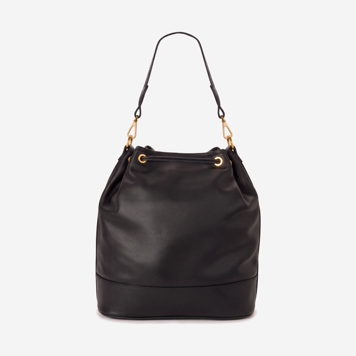 NIESEN | Beuteltasche Kalbsleder classic schwarz/gold - von hinten