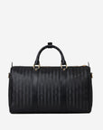 MADRID | Reisetasche classic schwarz/gold - von hinten