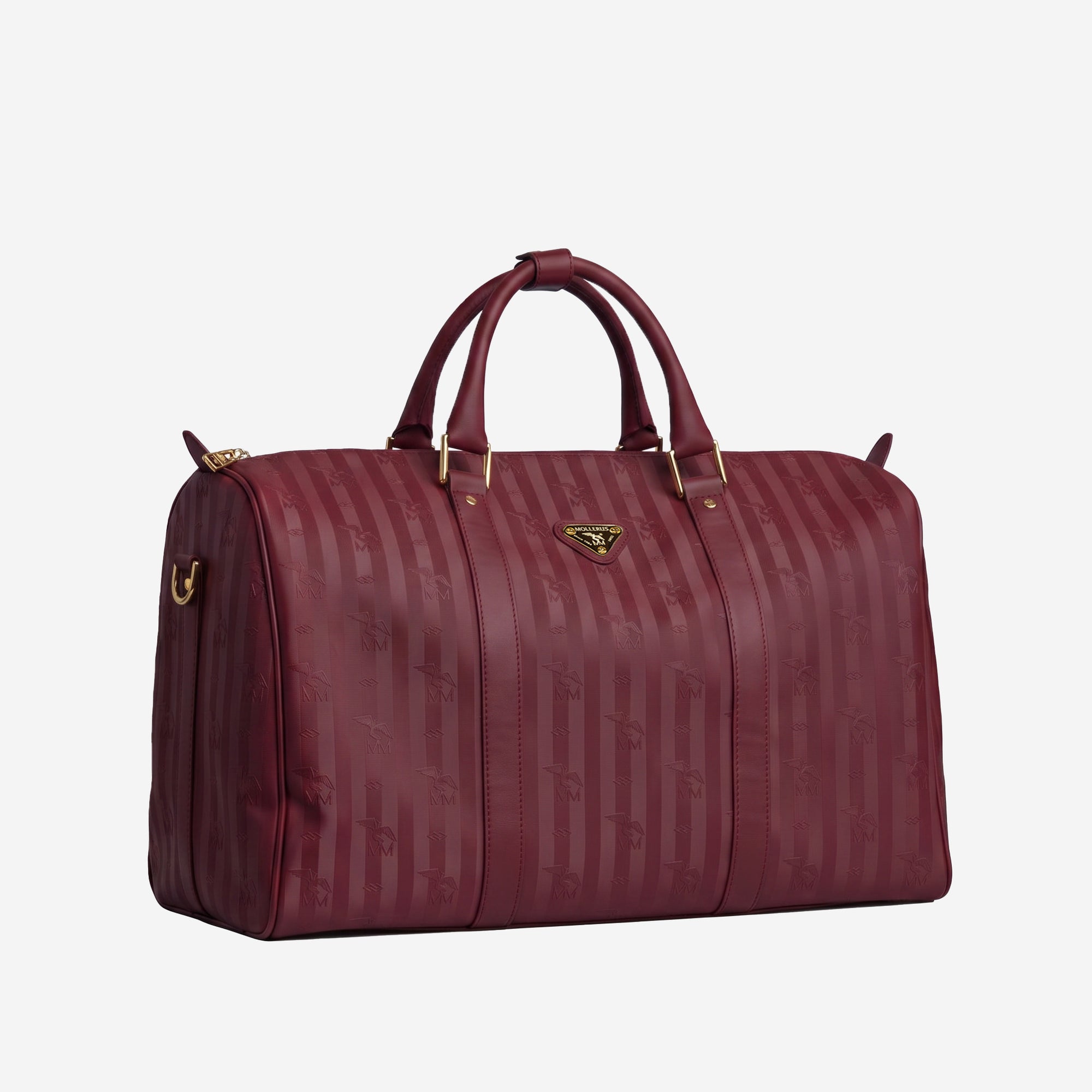 MADRID | Reisetasche antik rot/gold - seiltich