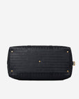 MADRID | Reisetasche classic schwarz/gold - von unten