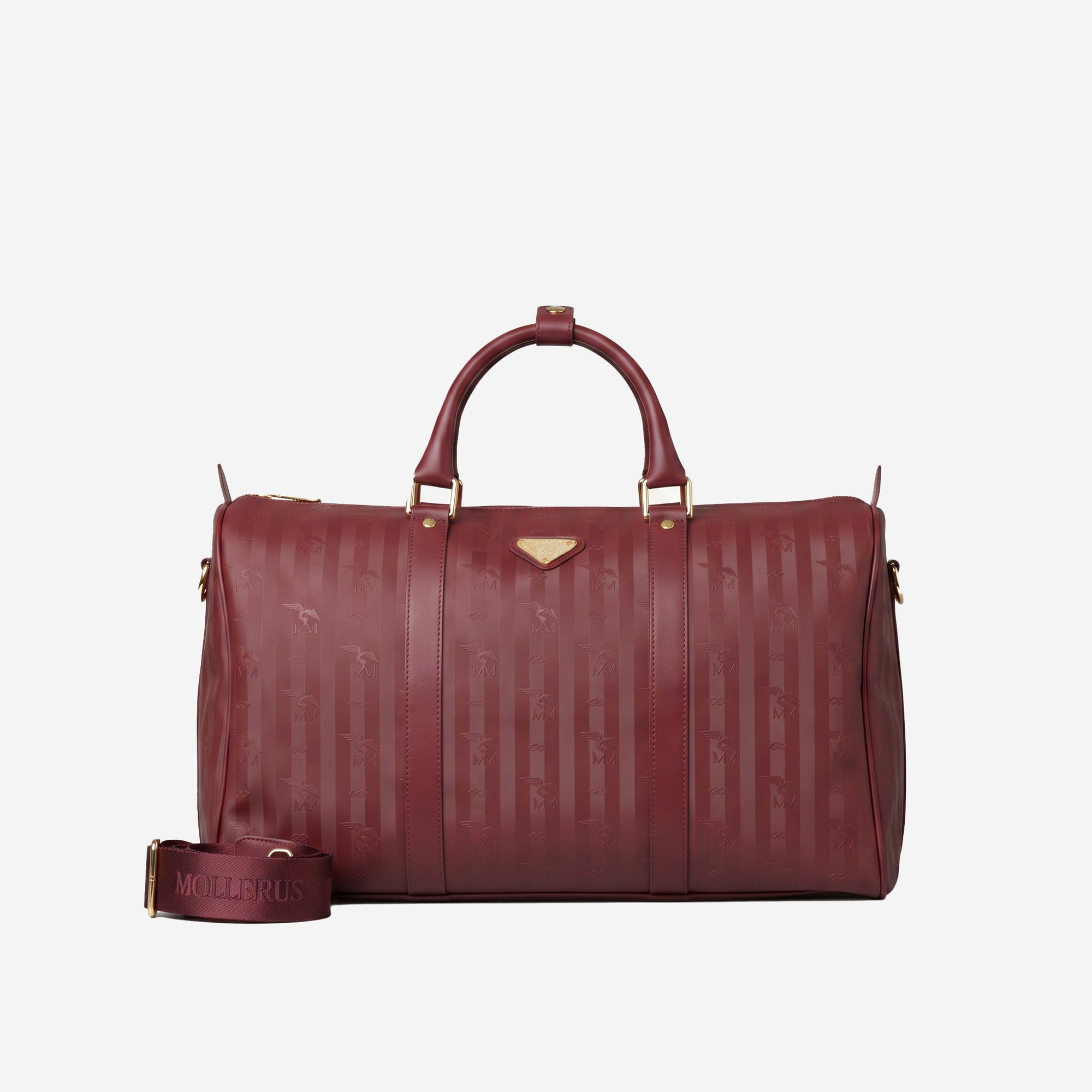 MADRID | Reisetasche antik rot/gold - frontal
