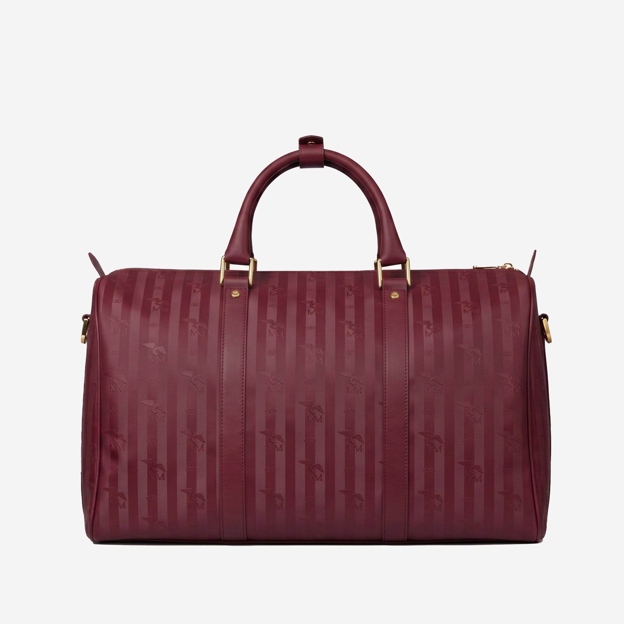 MADRID | Reisetasche antik rot/gold - von hinten