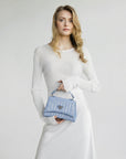 ROMONT | Umhängetasche metallic silber/sky - pn body