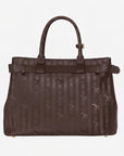 WOHLEN | Handtasche terra braun/gold