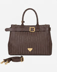 WOHLEN | Handtasche terra braun/gold
