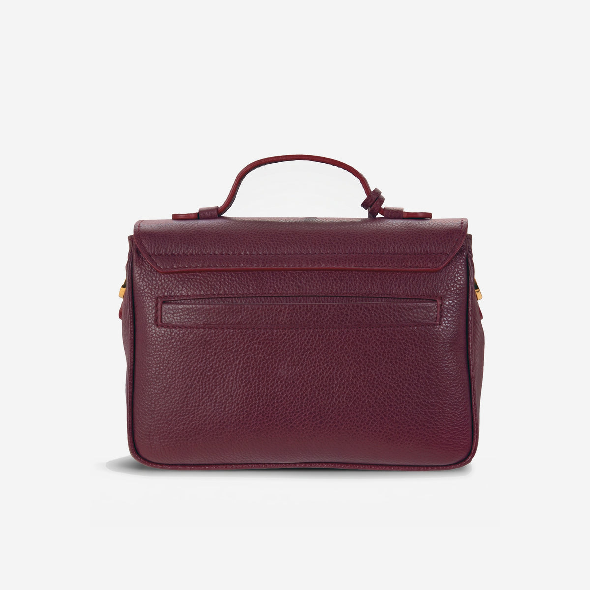 MEYRIN | Umhängetasche Kalbsleder antik rot/gold - von hinten