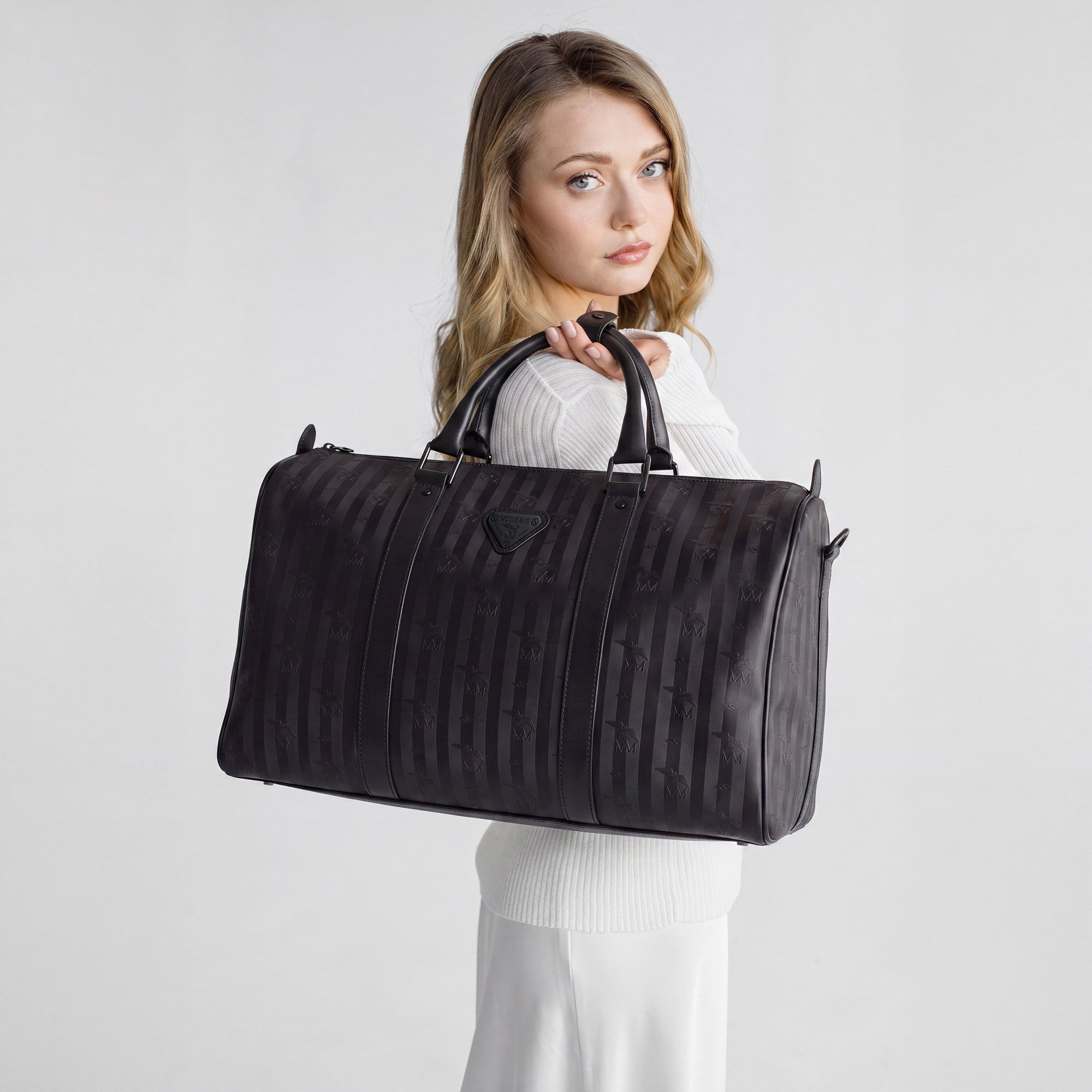 MADRID | Reisetasche classic schwarz/schwarz - close up