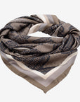 FOULARD | Foulard Maze Canvas Fango/Beige - frontal