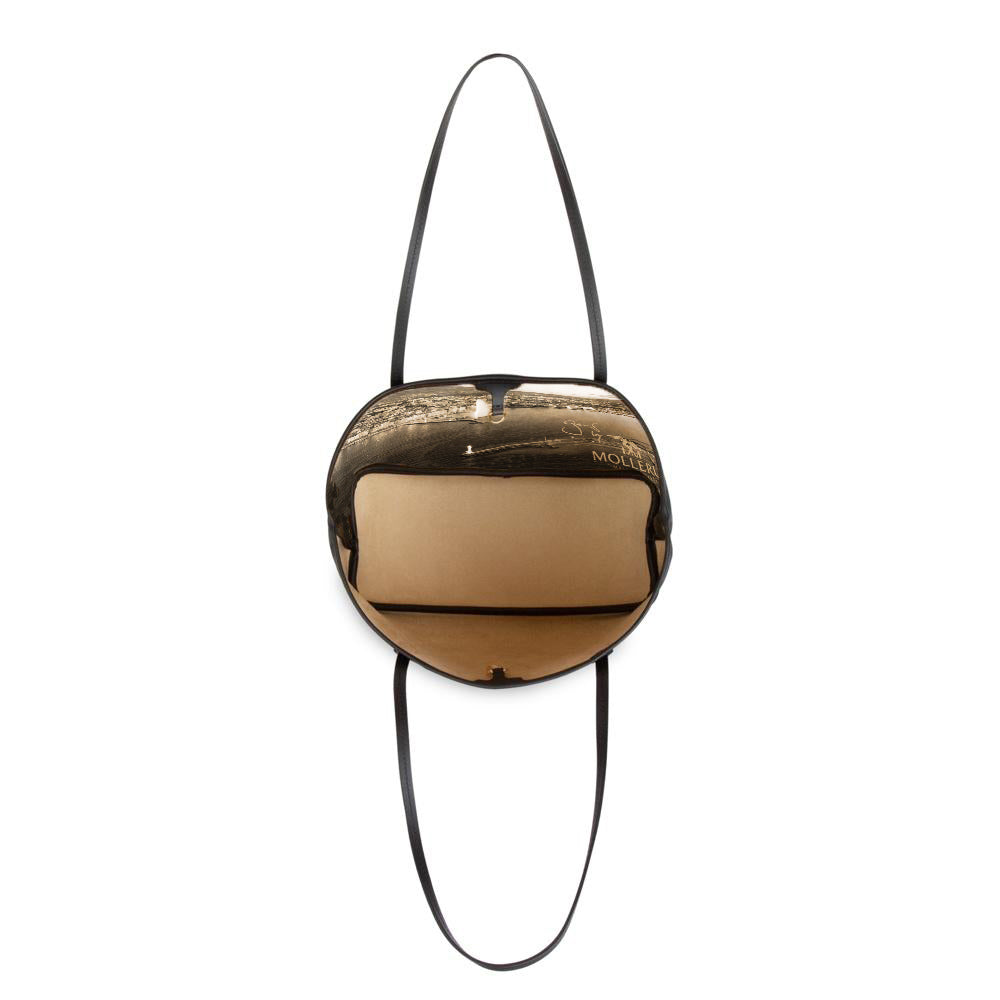 GENF | Shopper city classic schwarz/gold - VOM INNEREN