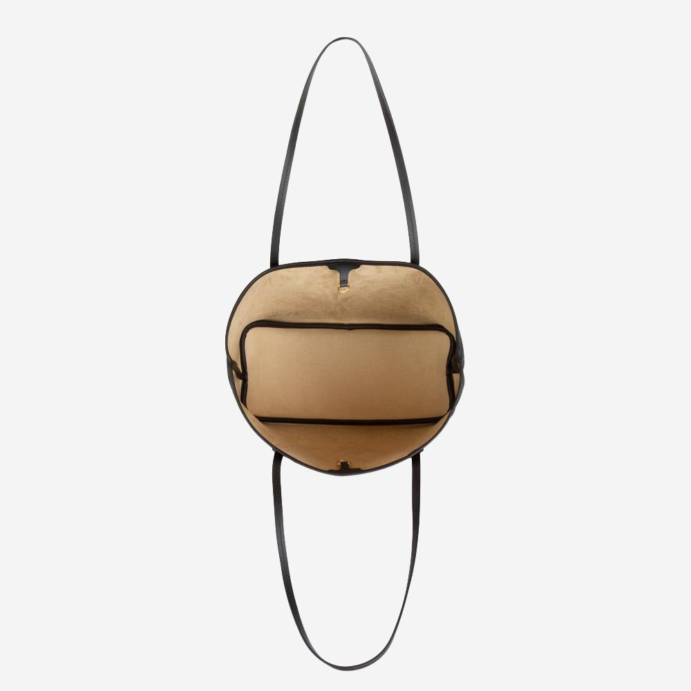 GENF | Shopper classic schwarz/gold - von innen