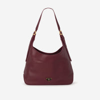 MENDRISIO | Shoulder bag calfskin antique red/gold