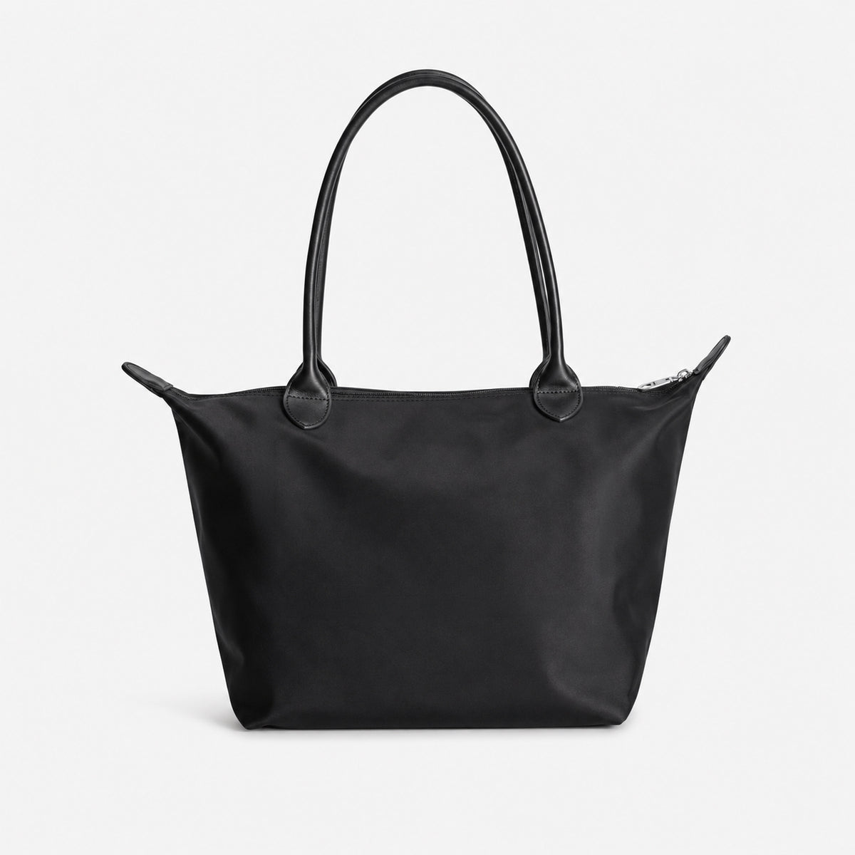 INTERLAKEN | Shopper Nylon classic schwarz/silber - von hinten