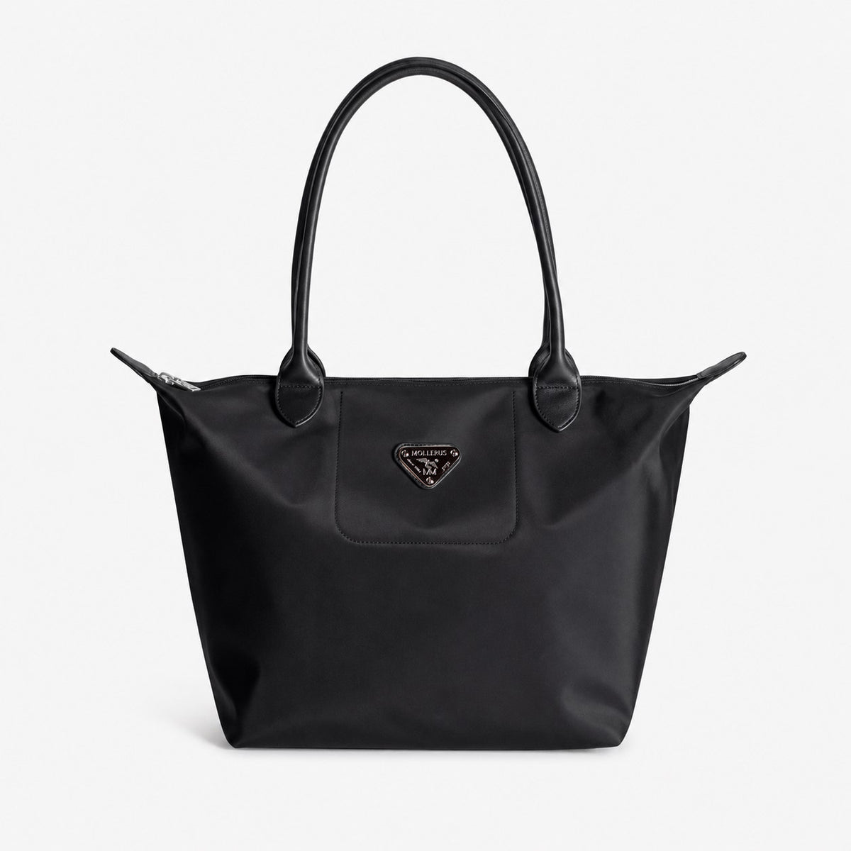 INTERLAKEN | Shopper Nylon classic schwarz/silber - frontal