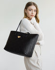 BERN | Shopper classic schwarz/gold – Detail