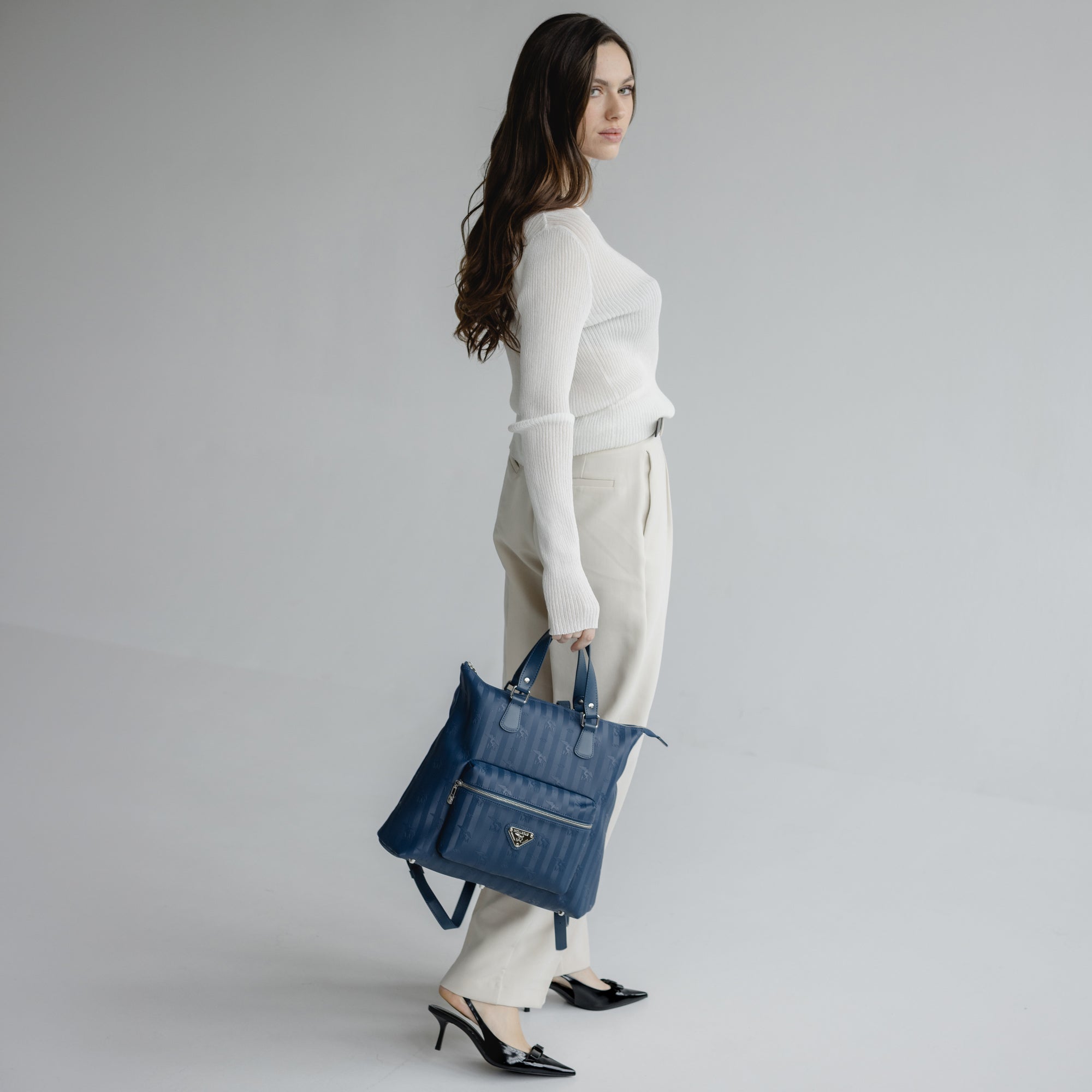 MANNO | Rucksack deep blau/silber - full boy