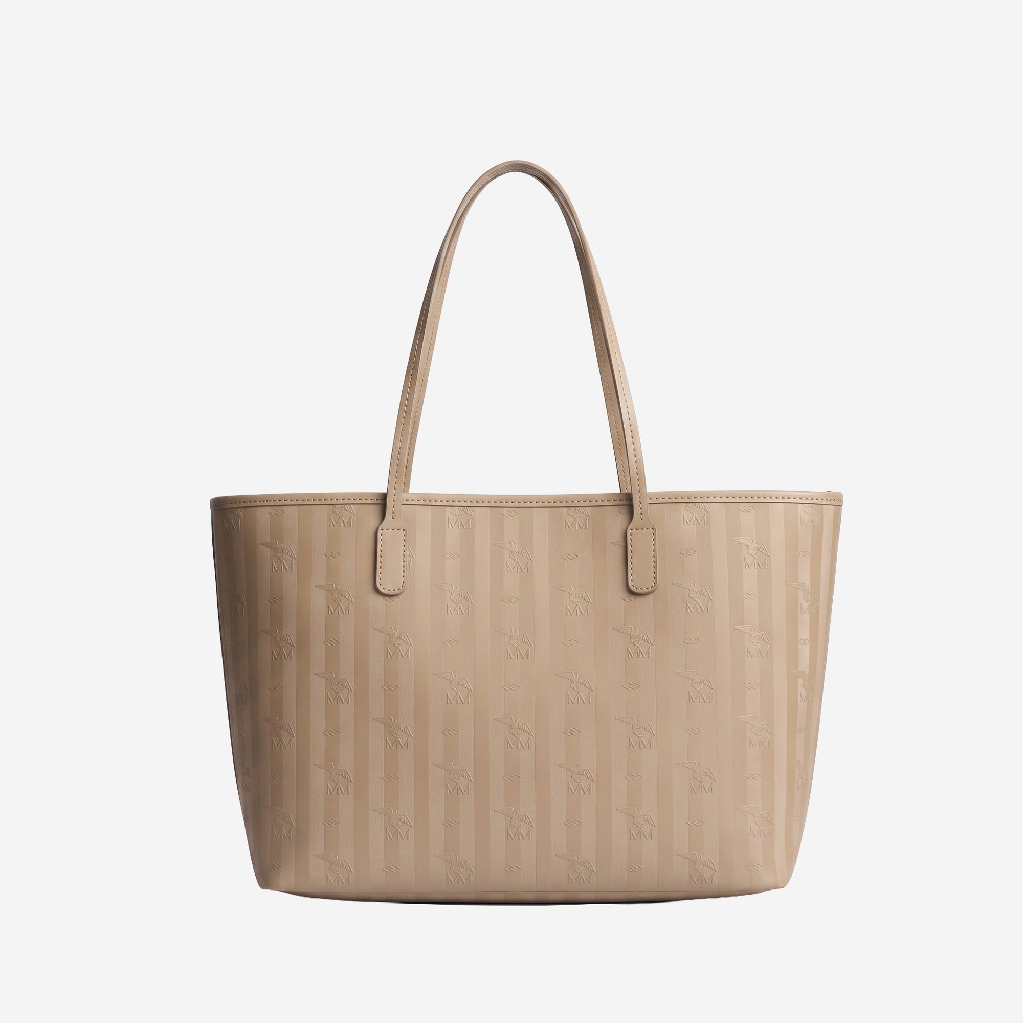 BERN | Shopper cappuccino beige/gold - von hinten 
