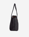 GENF | Shopper classic schwarz/gold – seitlich