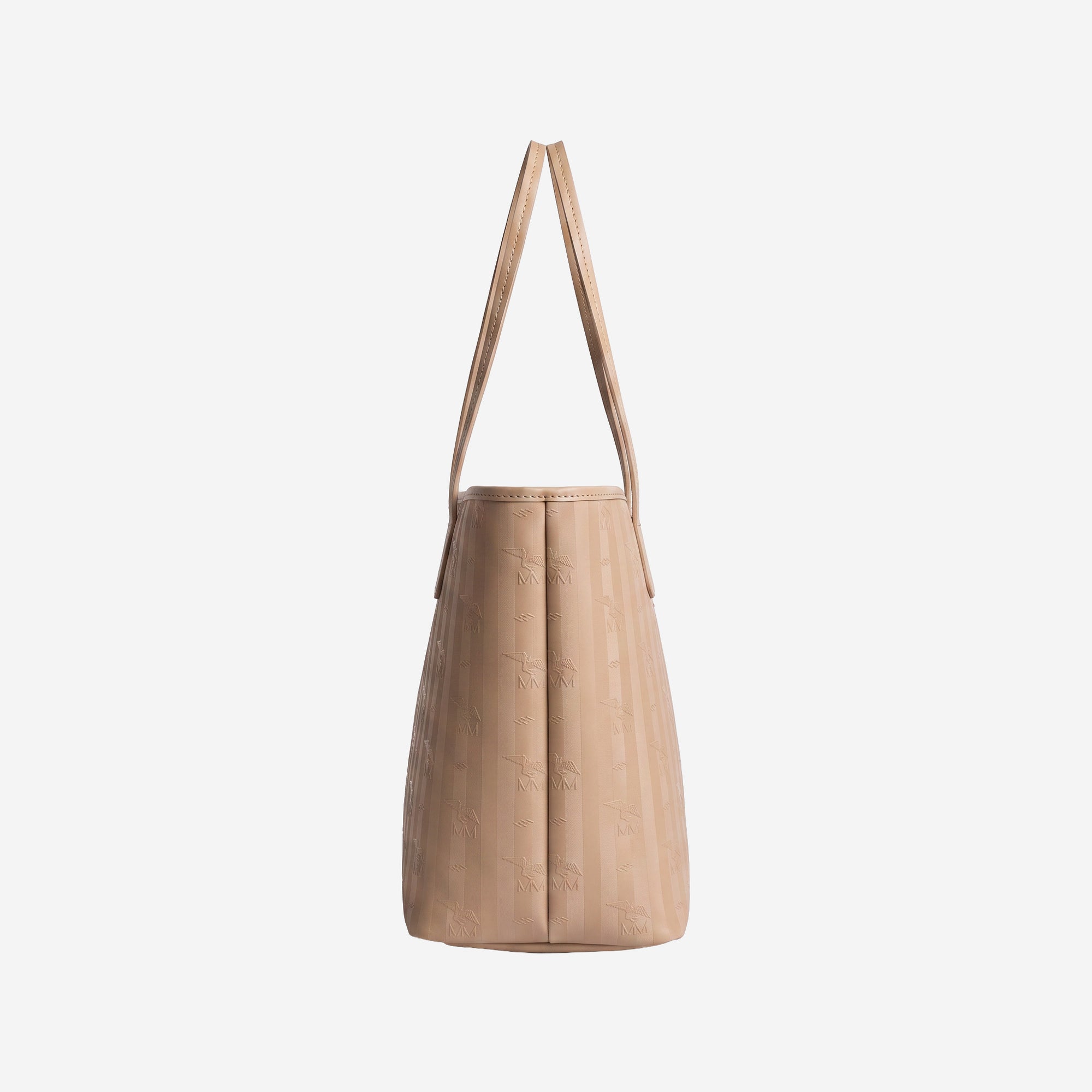 BERN | Shopper cappuccino beige/gold - seitlich 