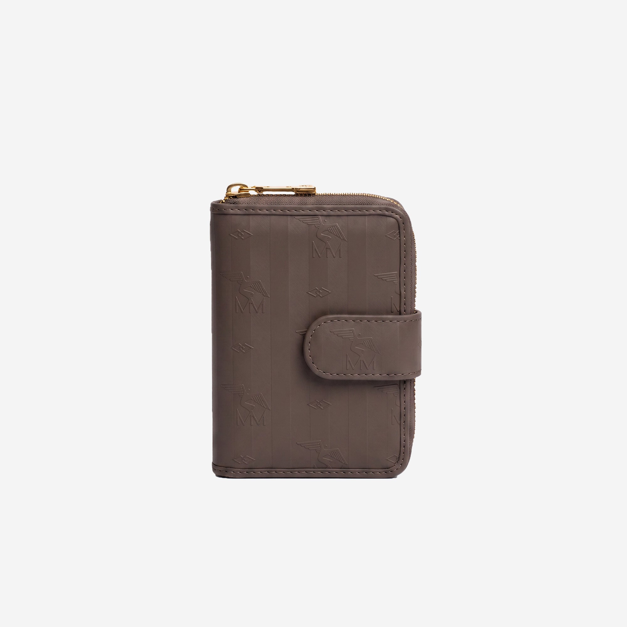 SAENTIS | Portemonnaie fango braun/gold - frontal