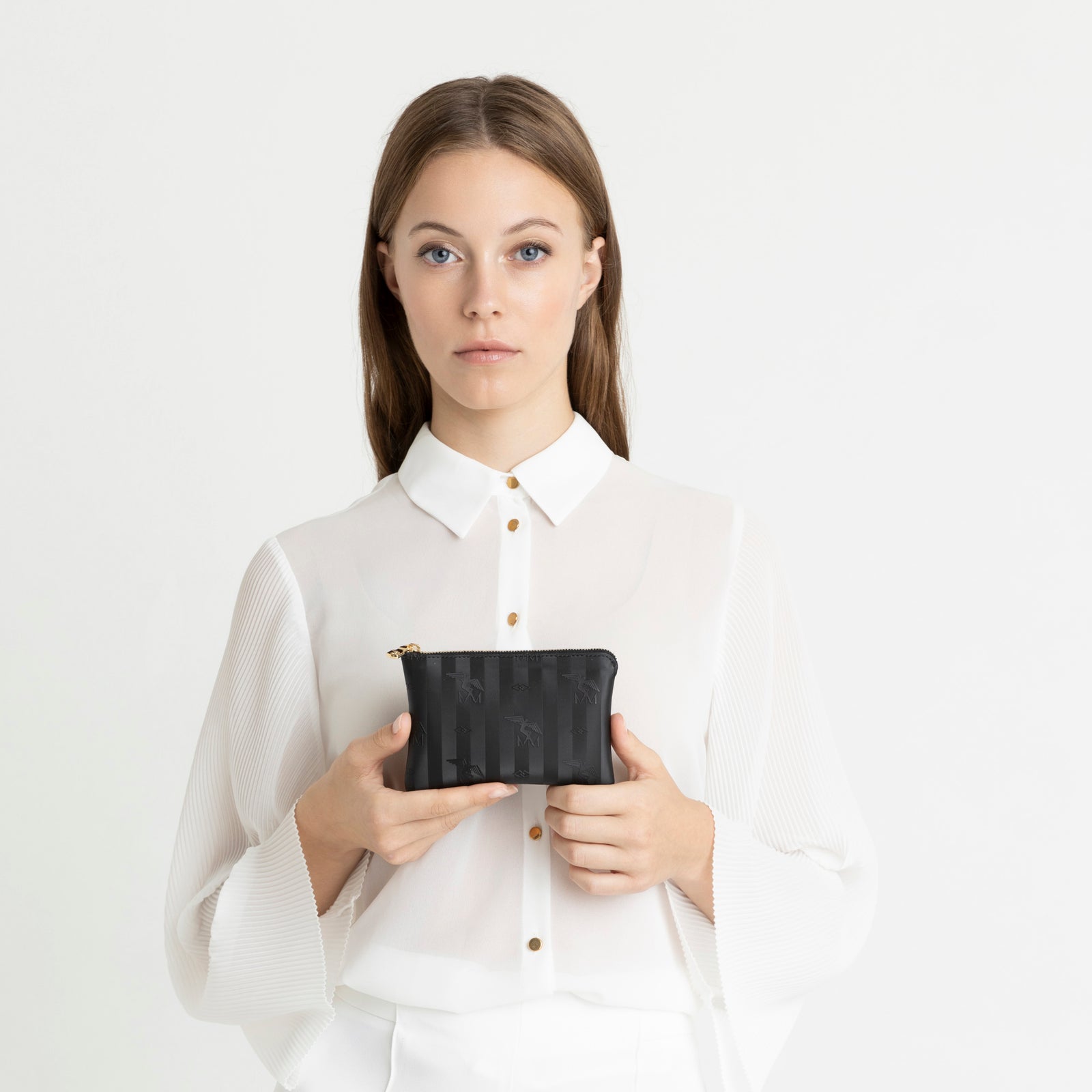 ALBIS | Schlüsseletui classic schwarz/gold - frontal