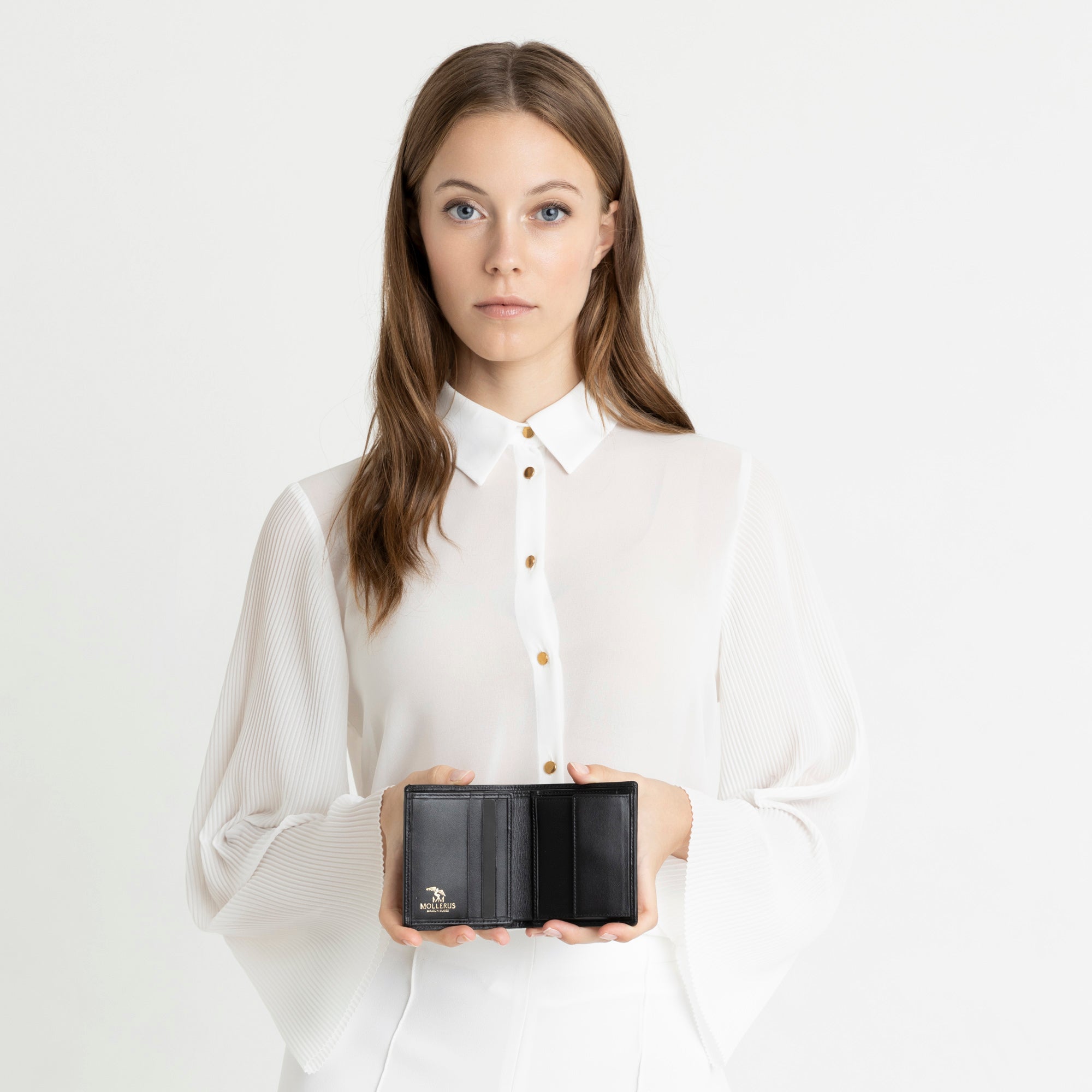 BEVERIN | Portemonnaie classic schwarz/gold - ON BODY