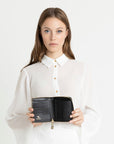 NIEDERHORN | Portemonnaie classic schwarz/gold - ON BODY