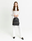 GLARUS | Rucksack classic schwarz/gold - FULL BODY