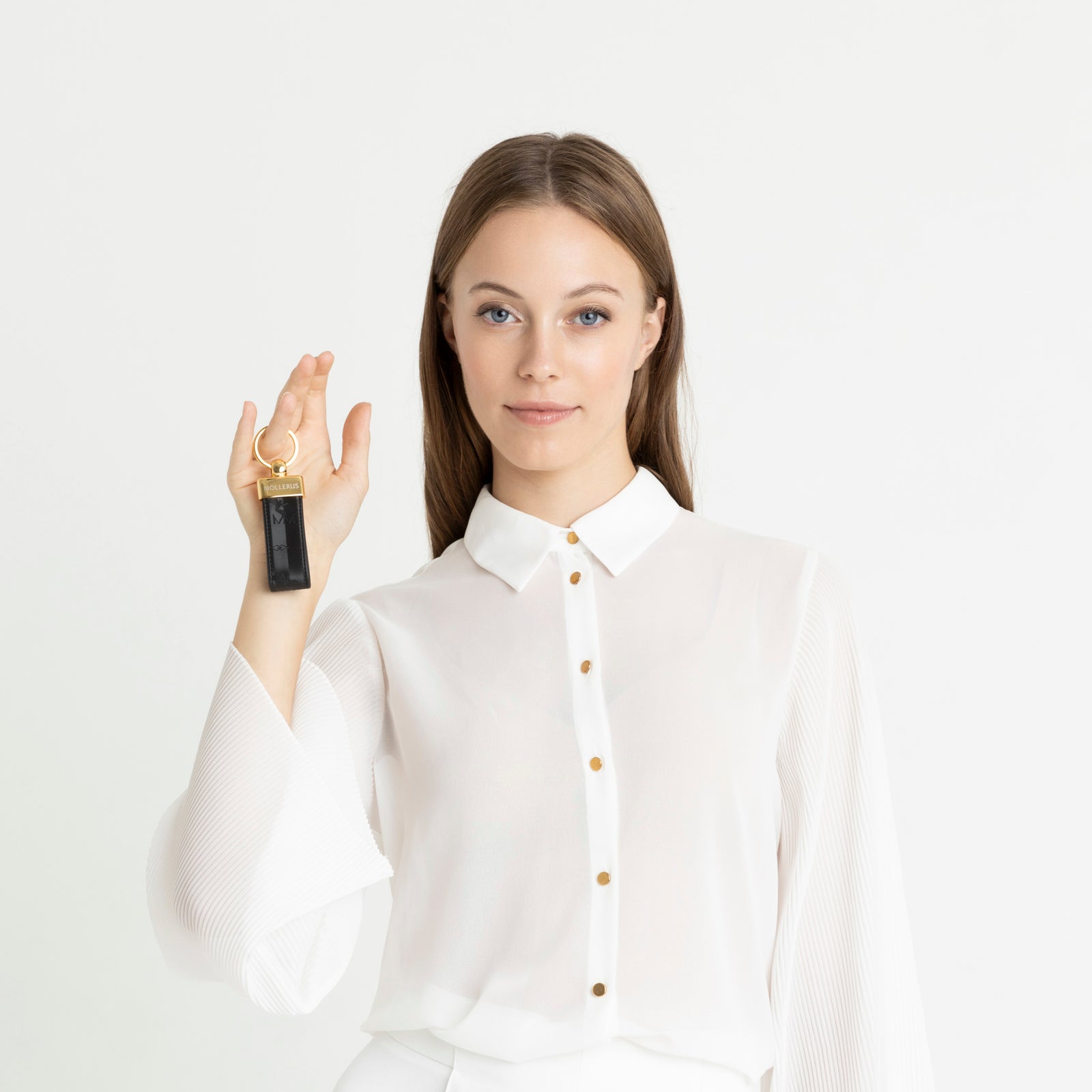 RIGI | Schlüsselanhänger classic schwarz/gold - frontal