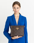 REUTE | Necessaire Pecarus braun /beige/gold - ON BODY