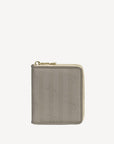 NIEDERHORN | Portemonnaie taupe grau/gold - frontal