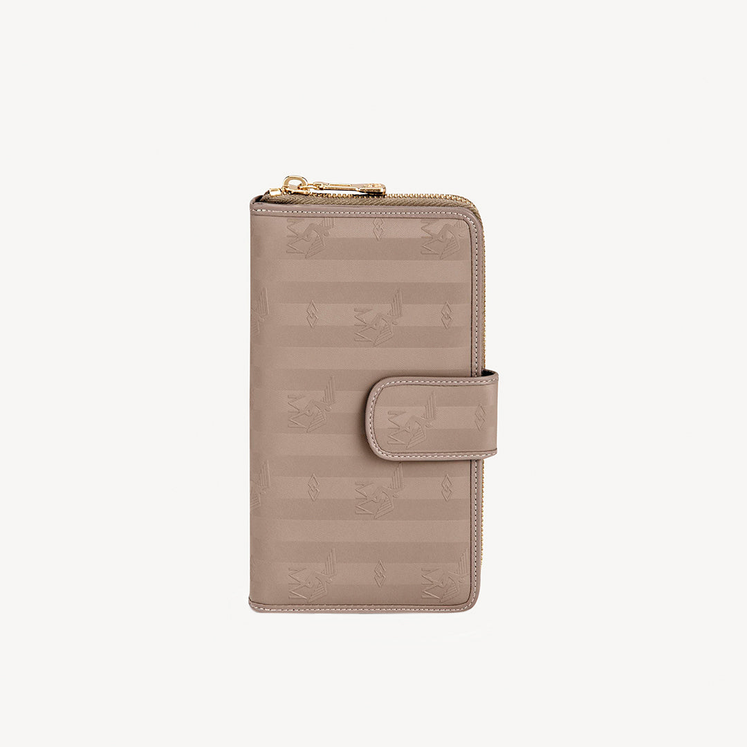 MATTERHORN | Portemonnaie taupe grau/gold - frontal